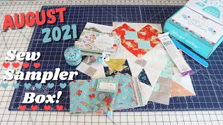August 2021 Sew Sampler with Bright Side Quilt Block #5