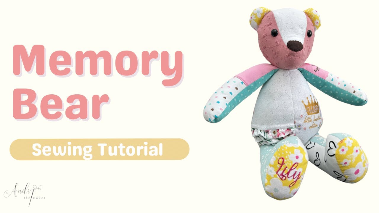Teddy Memory Bear & clothes sewing pattern & photo-tutorial.