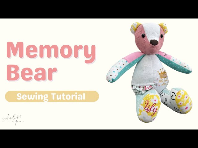 Patchwork Teddy, Memory Bear Sewing Pattern & Photo Tutorial