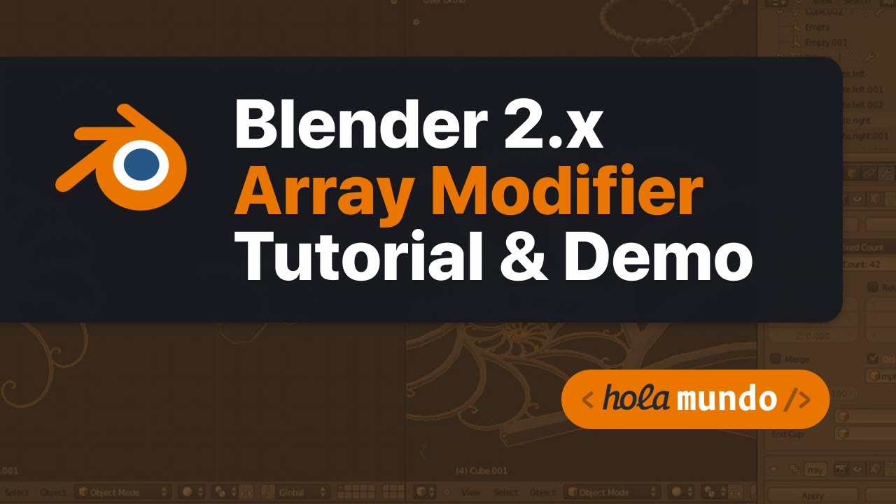 Blender 2.x Array Modifier Tutorial - YouTube