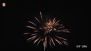 Color coco 100 shot 20mm cake fireworks