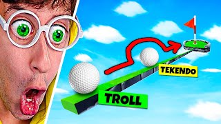 50 HOYOS TROLL vs HERMANO 😂⛳! (Golf it) - TEKENDO