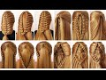 12 New Tricks for Long Hair Hairstyle 😍 Easy Hairstyles for Beginners 😍 Coiffures avec Tresses