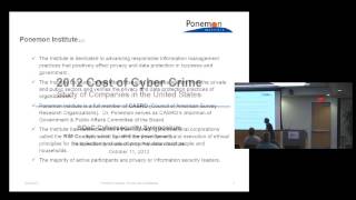Dr. Larry Ponemon Addresses the Toll of Cybercrime at SOeC's Fall 2012 Symposium (Part 1)
