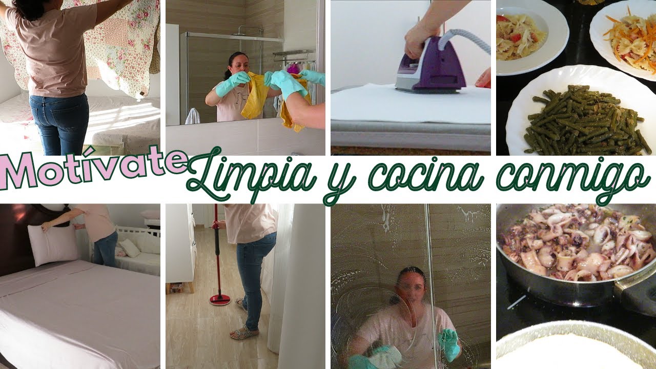 RUTINA DE LIMPIEZA EN CASA, LIMPIA Y COCINA CONMIGO