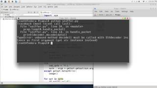 94   Python network programming pcapy library