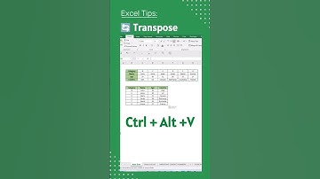 Easily Transpose Data In Excel With Simple Keyboard Shortcuts #shorts #exceltips #exceltricks