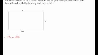 Worldwide Pre-Calculus: Pre Calc Optimization (ch2.6 #2.6.2)