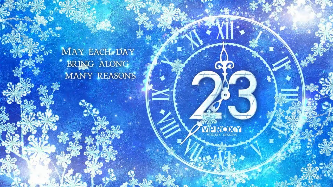 Snowfall New Year Countdown - After Effects Template - YouTube
