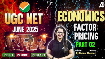 UGC NET June 2025  Economics Paper 2 Factor Pricing | Part 02 By Shivani Sharma