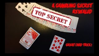 A Gambler's Secret: AMAZING Card Trick Performance And Tutorial!