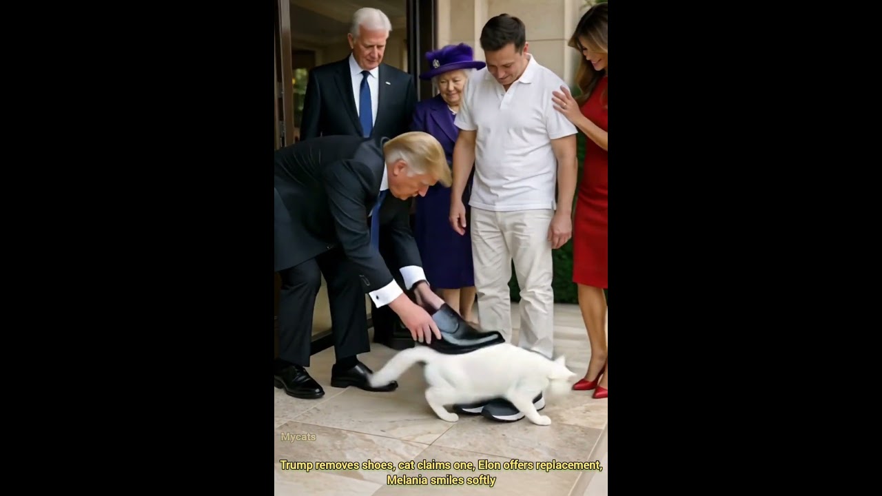Trump Finds His Shoe Occupied by a Cat — Elon’s Reaction Is Priceless