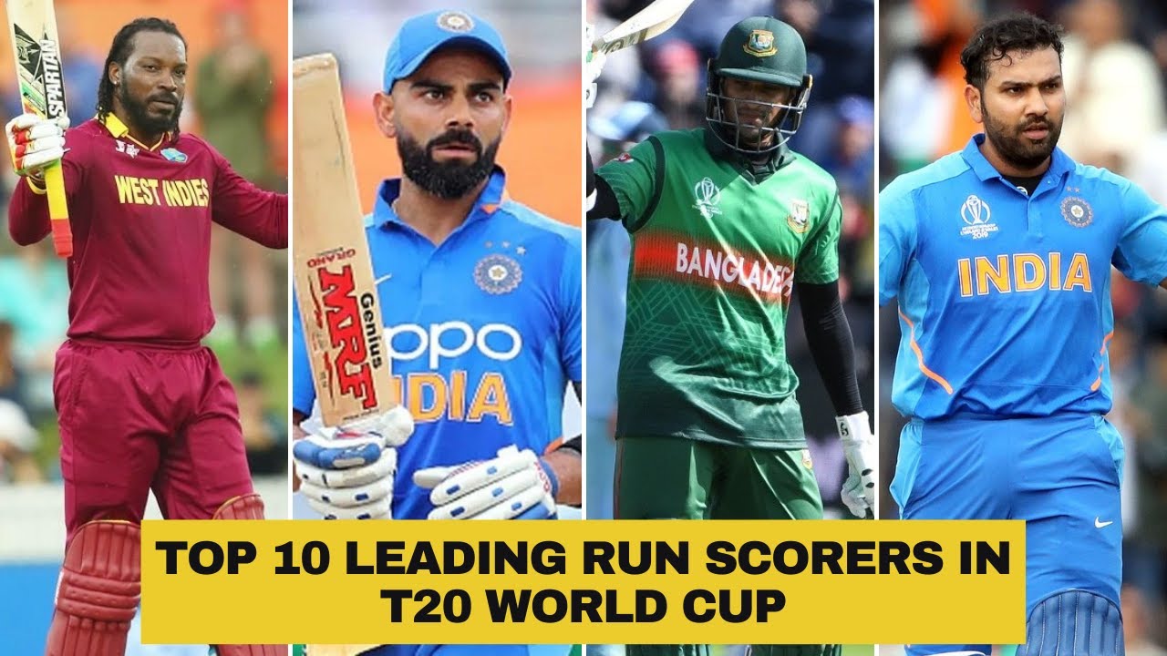 Top 10 Leading Run Scorers in T20 World Cup | Most Runs in T20 World ...