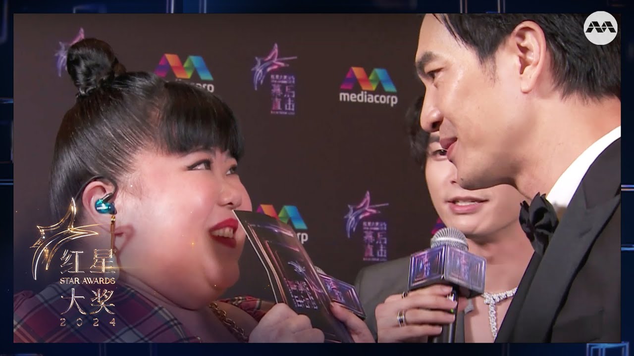Xixi gets to lock eyes with Pierre Png and what did she see? | Star Awards 2024 Backstage Live