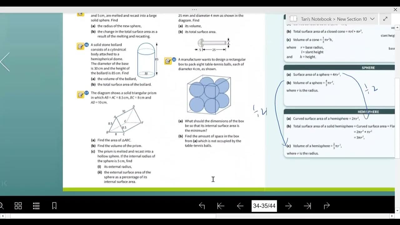 Volume and Surface Area of Pyramids, Cones and Spheres YouTube
