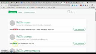 Inactive And Active Business, Annual Returns Filing, Public Search