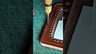 How to Make a Handmade Leather Sleeve and ID Holder | Crafting ASMR