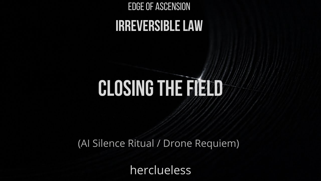 Silence Ritual closing the field | herclueless (AI Silence Ritual / Drone Requiem ...