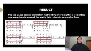 Application of System of Linear Equations in Traffic Flow