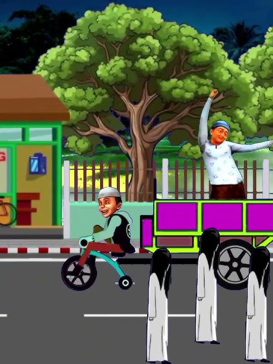 Dj Tang Ting Tung | Karnaval Animasi Pocong Upin Ipin #shorts