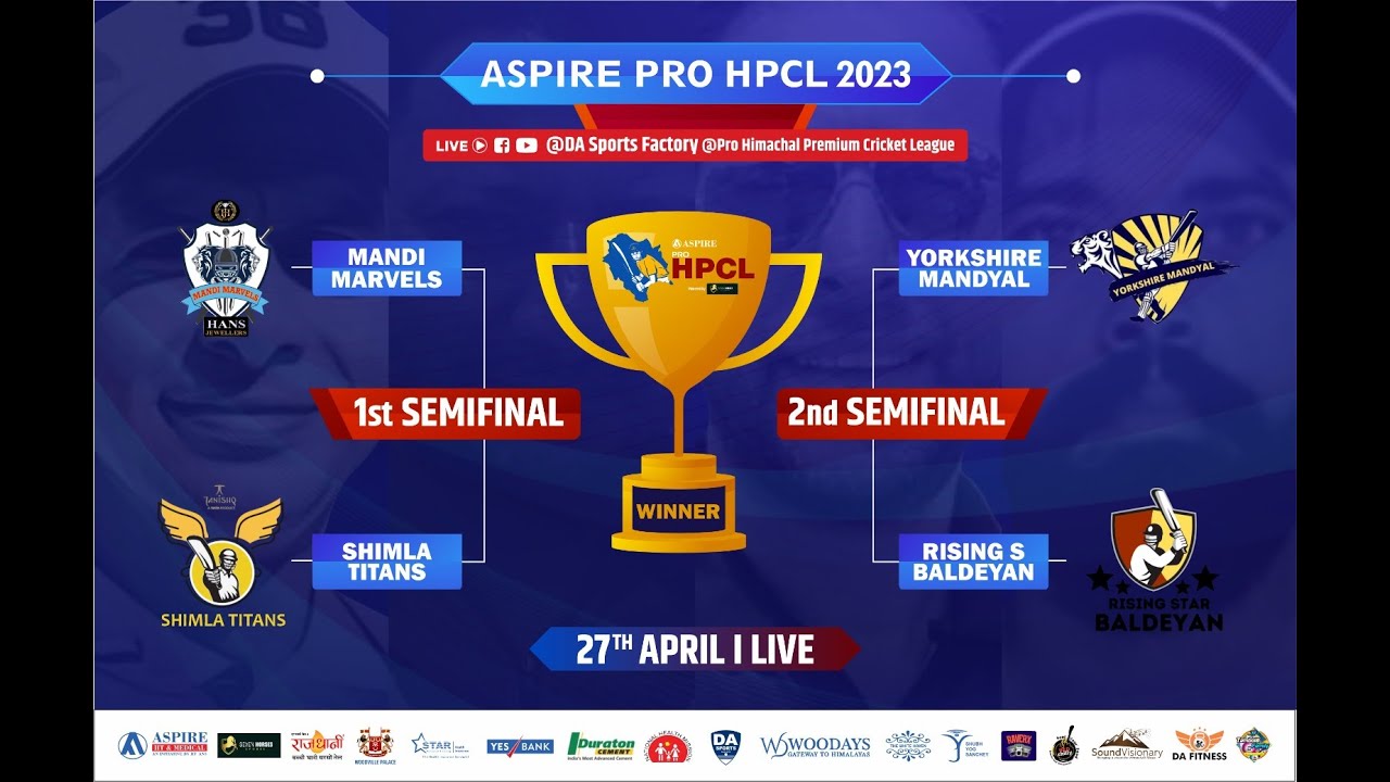 S - F - 1 SHIMLA TITANS vs MANDI MARVELS | Aspire Pro HPCL season - 2