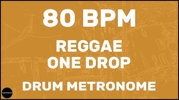Reggae One Drop | Drum Metronome Loop | 80 BPM