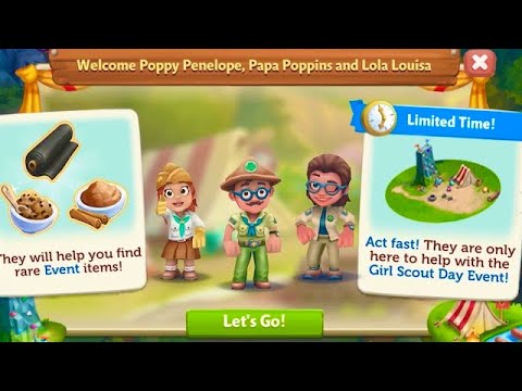 FarmVille 2 Country Escape☘️Girl Scouts Day Event Day 2 #fv2 # ...