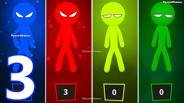 Stickman Party - Gameplay Part 3 - Tournament Mode - Random Funny MiniGames1234 Players Update