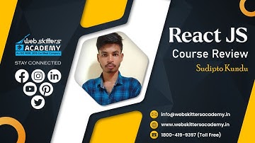React JS Course Review – Webskitters Academy | Sudipto Kundu