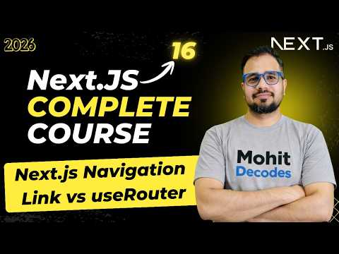NextJS Tutorial #10 - Navigation | Link vs useRouter