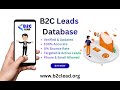 B2C Leads Database 2026 | Verified Consumer Contact Data & B2C Email Database