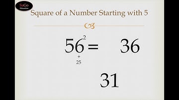 Square of a number starting with 5 | Vedic Maths Tricks For Fast Calculations