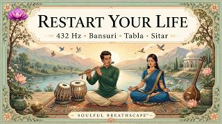 Morning Calm 🌿 Restart Your Life: Bansuri & Sitar Meditation to Lower Cortisol & Clear Thoughts screenshot 5