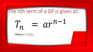 Geometric Progression - Leading to simultaneous equation