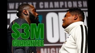 DEONTAY WILDER GUARANTEED $3M FOR LUIS ORTIZ SHOWDOWN