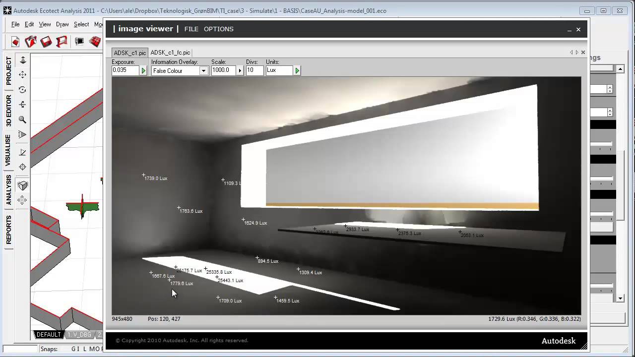 Workflows for Daylighting Analysis in BIM using Ecotect, Radiance