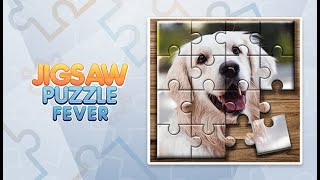 [Jigsaw Puzzle Fever] [PC - Working on the Cat and Flower Puzzle [Easy Option] screenshot 1