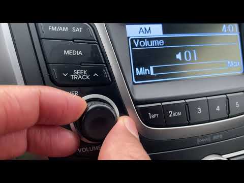 Hyundai Accent - How to turn on/off radio and media center