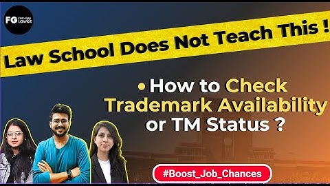 How to Check Trademark Availability I How to Search Trademark Registration or Status