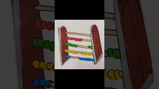 How to draw abacus drawing #abacus #shorts #kidstoys 🧮