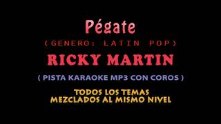 Karaoke Latin Pop Ricky Martin Pegate