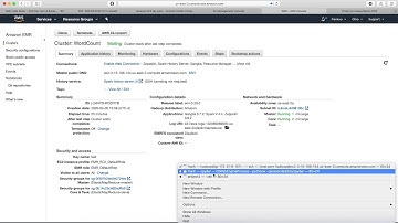 Using AWS EMR to run a Spark word count