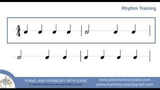 Rhythm training - play along 16m - 4/4 Level a.1-1 (only melody) CODEGKLZUZF