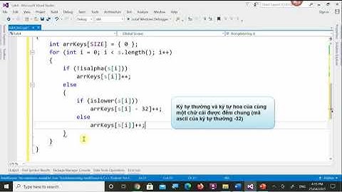 Thống kê số ký tự trong chuỗi, dùng string  với C++
