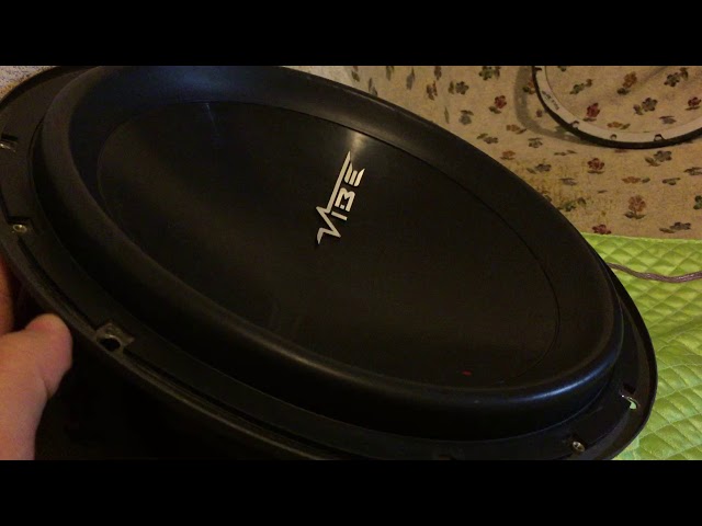 Vibe black air 2 v2 12 subwoofer test - YouTube