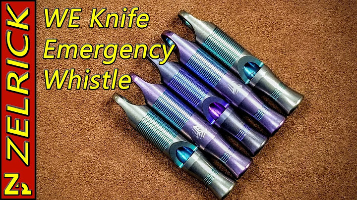 WE Knife Emergency Whistle First Look and Test