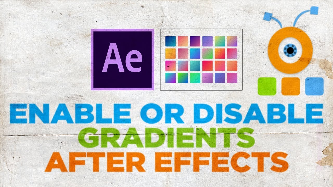How to Enable Gradients in After Effects - YouTube