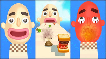 Sandwich Runner - Gameplay Walkthrough All Level (IOS, Android) @999_Cutting @nightgaming6381