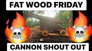 "Ignite the Weekend: Fatwood Friday Cannon Salute!"@Stans_Cutlery_Universe