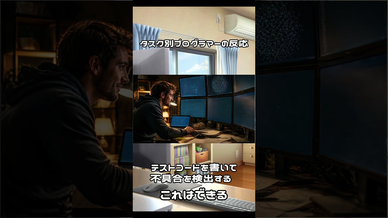 タスク別プログラマーの反応 #shorts #vtuber #あるある #配信
